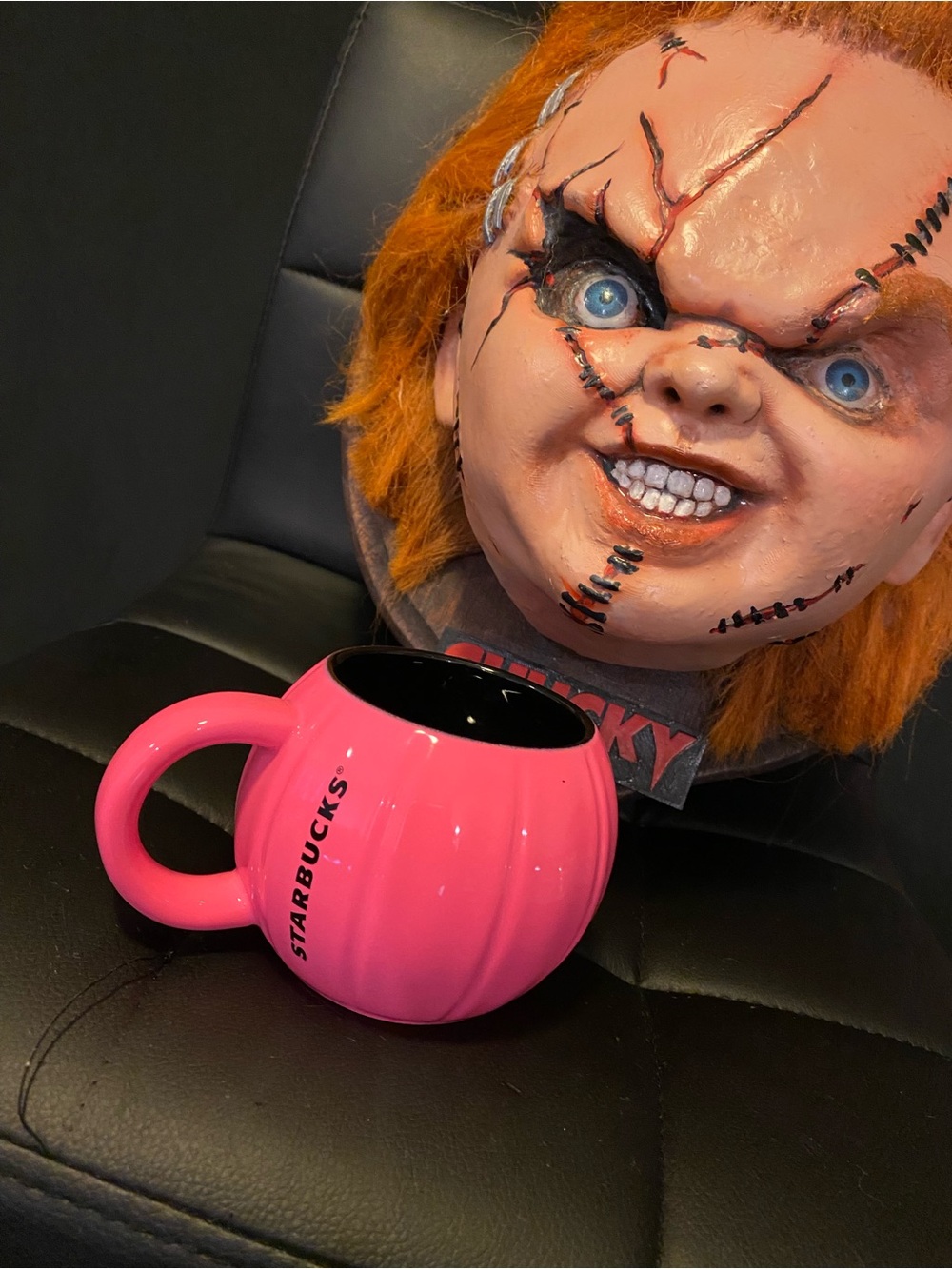 Starbucks 2023 Mug Hot Pink Pumpkin Cup Fall Limited Edition Halloween BNWT